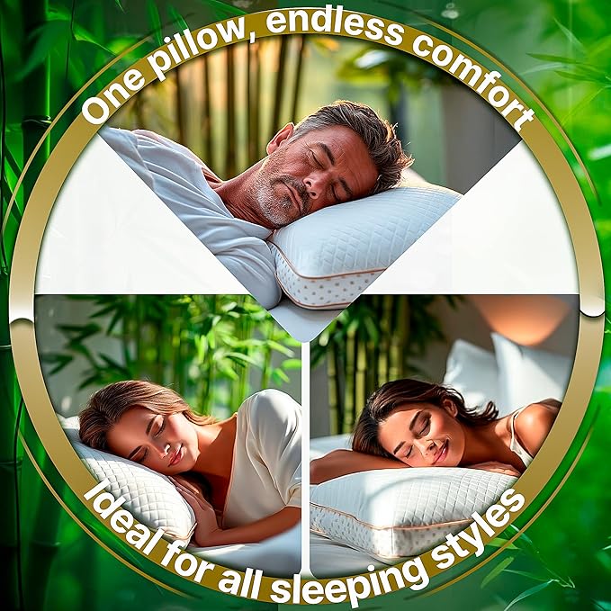 Royal Therapy King Memory Foam Pillow, Adjustable Shredded Odor-Free Pillow for Neck & Shoulder Pain Relief, Support for Back, Stomach, Side Sleepers, AirFlowPRO