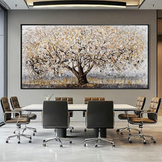 CHUDANHAO Gold Foil Canvas Wall Art Flower Wall Decor Plant Photo Prints Landscape Wall Decorations 29