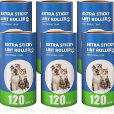 Extra Sticky Lint Roller Refills 6 Pack (720 Sheets) fit 3.8
