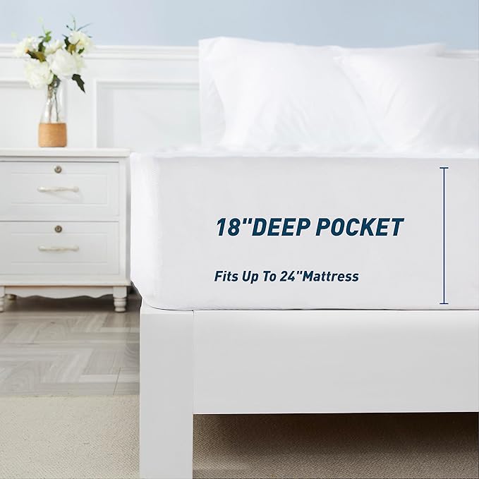 Heated Mattress Pad California King Size 72×84 inches, Electric Mattress Pad Dual Control 10 Heat Settings 12-Hour Auto Off Timer 13ft Extra Long Cord, Bed Warmer Mattress Cover 18" Deep Pocket
