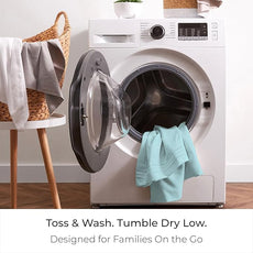 Mellanni Queen Sheet Set - 6-Piece Iconic Collection Bedding, (Including 4 Pillowcases), 16-Inch Deep Pocket, Easy Care, Extra Soft, Cooling Sheets, Brushed Microfiber - Aqua