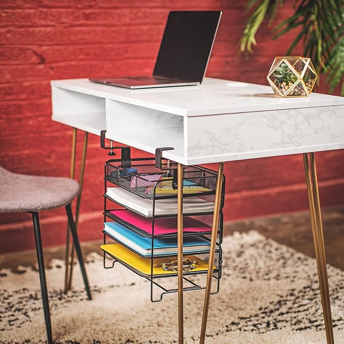 Desktop Organizer That Attaches Underneath a Desk