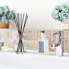 LOVSPA Reed Diffuser Set, Smoked Vanilla Scented Oil Diffuser with Sticks, Home Fragrance Accessories for Bathroom Shelf Decor, Aroma Diffusers for Home or Office Fall Decor, USA Made