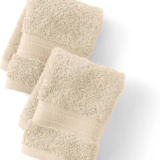 Lands' End Supima Towel Dark Sand Washcloth Set