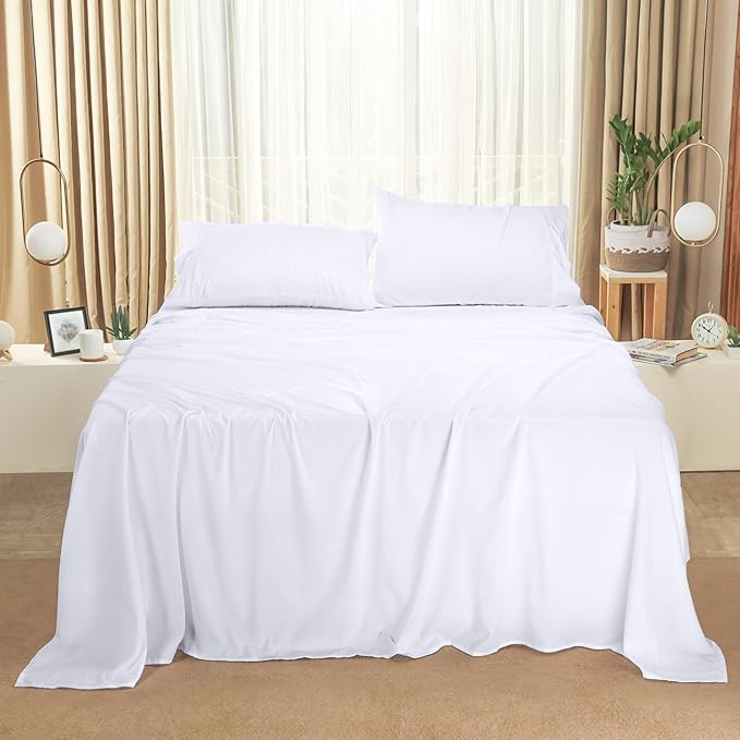 Utopia Bedding Queen Bed Sheets Set - Pack of 10 Sheet Sets - Perfect for Spa, Hotel, & Guest Bedroom - Brushed Microfiber - Shrinkage and Fade Resistant - Easy Care (White)