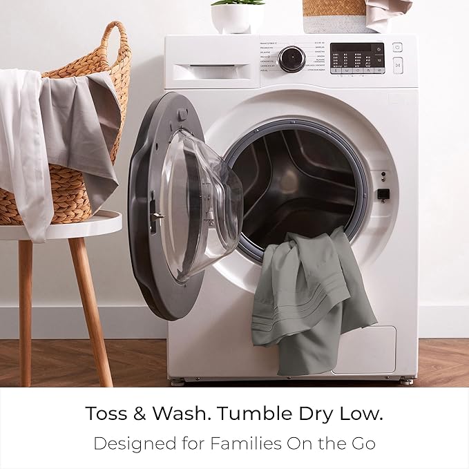 Mellanni Full Sheet Set - 6-Piece Iconic Collection Bedding, (Including 4 Pillowcases), 21-Inch Extra Deep Pocket, Easy Care, Ultra Soft, Cooling Sheets, Brushed Microfiber - Taupe