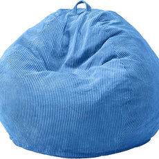 Hobestluk 3.5FT Bean Bag Chair Adult Bean Bag Chair Large Bean Bag Chair with Filler Included Teardrop Bean Bag with Removable Cover for Bedroom Living Room - (Large, Blue)