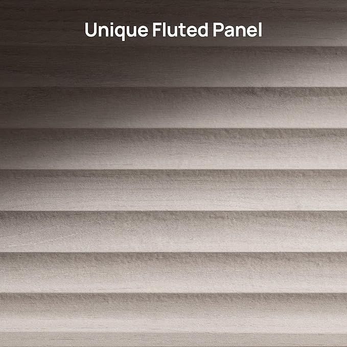 SICOTAS Buffet Cabinet with Storage Accent Sideboard Modern Credenza with Doors & Shelves Fluted Media Console Mid Century Coffee Bar Table for Living Room Kitchen Dining Room Hallway (2PCS)