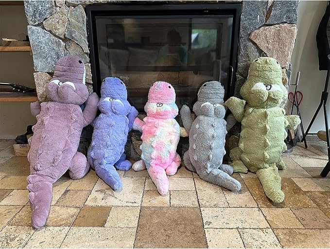 Hofun4U Alligator Plush Pillow, 61 inch Alligator Stuffed Animal, Home Decoration Christmas Valentine’s Birthday Gift for Boys Girls Adults Kids (Grey)