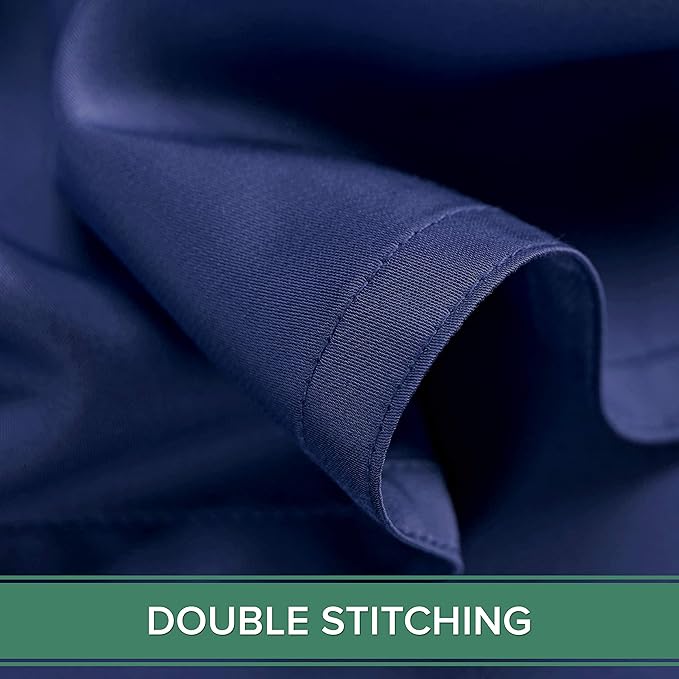Pure Bamboo King Sheets, Genuine 100% Organic Viscose Derived from Bamboo Bed Sheet Set, Luxuriously Soft & Cooling, Double Stitching, 2 Year Quality Promise (King, Cobalt Blue)