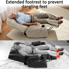 MCombo Oversized Power Lift Recliner Chair with Extended Footrest, Extra Wide 27.2