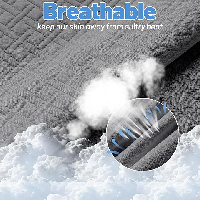 Premium Bamboo Mattress Protector – King Size, Waterproof, & Ultra Soft Breathable Noiseless Washable Bed Mattress Cover for Comfort & Protection MC03KING-LG