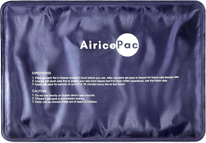 Ice Packs for Injuries Reusable, 10”x 14”Gel Cold Pack for Knee Neck Shoulder Ankle Elbow Hip Back Pain Relief, Cold Compress Therapy for Swelling, Bruises, Surgery, 10”x 14”, Blue