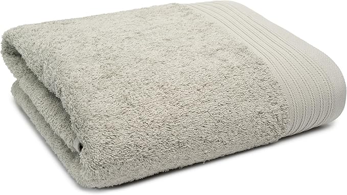100% Cotton Towels 35" X 70" | Silver Towels Set of 1 Ultra Soft and Highly Absorbent Bath Towel Set Cotton, Gym, Hotel, Spa, Machine Washable
