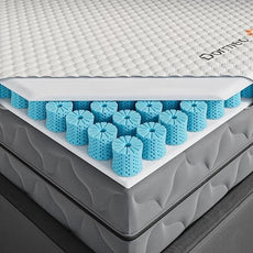 Dormeo Premium King Cooling Mattress Topper - 3-Zone OctaspringⓇ Technology for Optimal Back Support, Anti-Slip Bottom