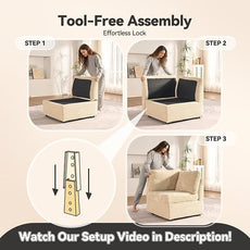 Modular Sectional Sofa,5 Pieces Sectional Couches for Living Room,131X65 L Shaped Cloud Couch with Oversized Convertible Modular Couch for Living Room