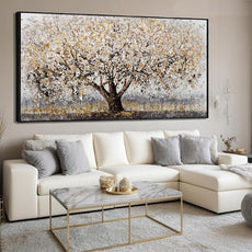 CHUDANHAO Gold Foil Canvas Wall Art Flower Wall Decor Plant Photo Prints Landscape Wall Decorations 29