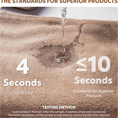 DAVID ARCHY Men's Hooded Robe Soft Coral Fleece Microfiber Bathrobe