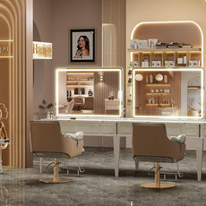 Hasipu Vanity Mirror with Lights and Bluetooth Speaker, 47.2