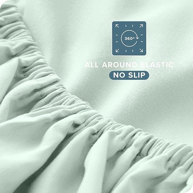 Bare Home King Sheet Set - Luxury 1800 Ultra-Soft Microfiber King Bed Sheets - Double Brushed - Deep Pockets - Easy Fit - 4 Piece Set - Bedding Sheets & Pillowcases (King, Spring Mint) BareHome