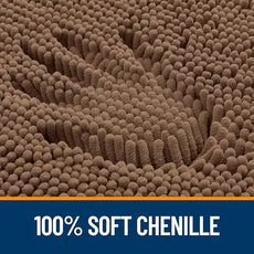 OLANLY Bathroom Rugs 36x24, Extra Soft Absorbent Chenille Bath Rugs, Rubber Backing Quick Dry, Machine Washable Bath Mats for Bathroom Floor, Tub and Shower, Home Decor Accessories, Mocha