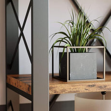 IRONCK Bookshelf Double Wide 6-Tier 76