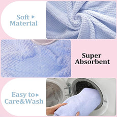 Preboun 12 Pcs Bath Towels and Washcloths 4 Sets Microfiber Bathroom Beach Pool Towel Set Quick Dry Coral Velvet Highly Absorbent for Fitness Sports Shower Travel Spa Hotel(Multicolor)