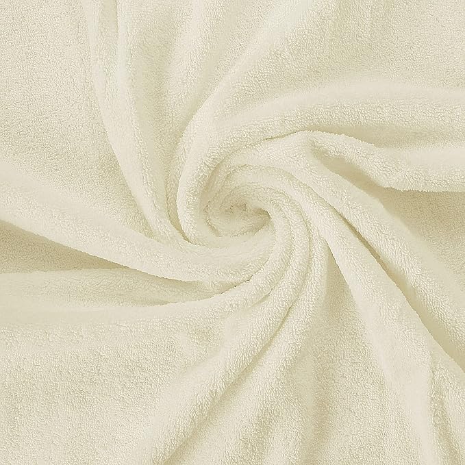 Utopia Towels 8 Piece Luxury Towel Set – Majestic Plush, Super Absorbent & Quicker-to-Dry, Thick 100% Ring Spun Cotton Towels for Bathroom, Spa & Hotel – 2 Bath, 2 Hand, 4 Washcloths, Ivory