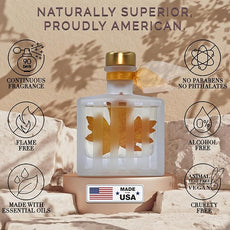 LOVSPA Reed Diffuser Set, Spiced Pumpkin Scented Oil Diffuser with Sticks, Home Fragrance Accessories for Bathroom Shelf Decor, Aroma Diffusers for Home or Office Fall Decor, USA Made