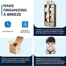 7 Cube Storage Organizer, Cube Shelf with Heavy-Duty Thick Boards, 25.12