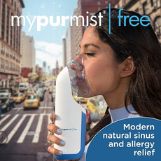 Mypurmist Free Premium Kit – Cordless Steam Inhaler with Water Refills, ScentPad, and Handsfree Strap – Personal Steamer Vaporizer Humidifier for Sinus Relief, Nasal Congestion, Cold