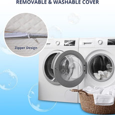 2 Inch Gel Memory Foam Mattress Topper King Size, Cooling Bed Topper for Pressure Relief with Removable Breathable Soft Cover, CertiPUR-US Certified