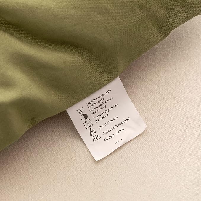 ROSGONIA King Size Comforter Set Olive Green, 3pcs (1 Boho Comforter & 2 Pillowcases), Lightweight Bedding Blanket All Season Bedspreads Quilt