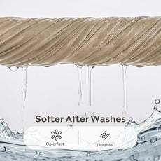 JELLYMONI 100% Washed Cotton Duvet Cover Twin – Soft, Breathable Linen-Look Bedding with Natural Wrinkle Texture, Button Closure, 3-Piece Set (Dusty Khaki, 68