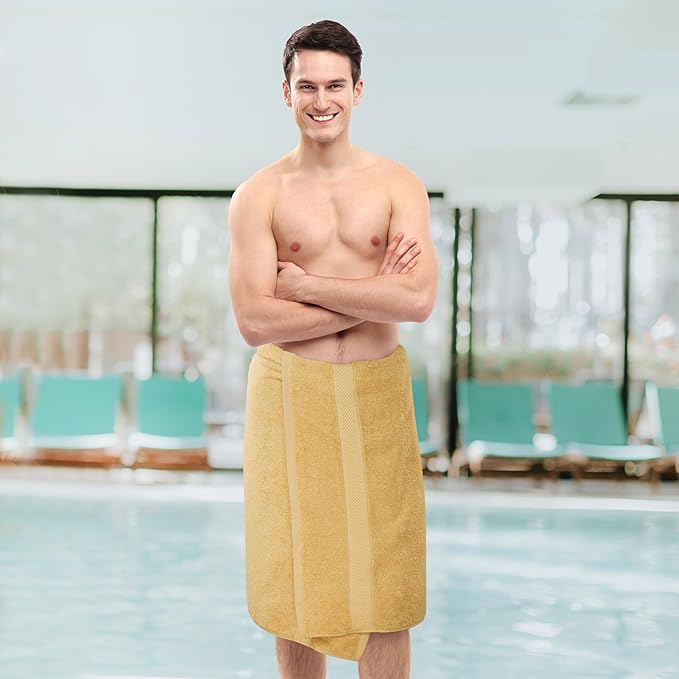 Utopia Towels 6 Pack Medium Bath Towel Set, 24 by 48 Inches, 500 GSM 100% Ring Spun Cotton, Lightweight and Highly Absorbent Quick Drying Premium Towels for Hotel, Spa and Bathroom, Beige