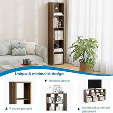 5 Cube Storage Organizer Single Row, Cube Shelf with Heavy-Duty Thick Boards, 13.31