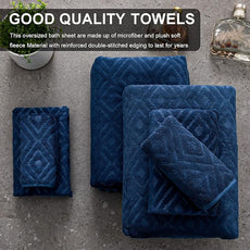 8 Piece Extra Large Bath Towels Set,2 Oversized Bath Towels(35
