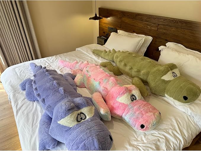 Hofun4U Alligator Plush Pillow, 61 inch Alligator Stuffed Animal, Home Decor Christmas Valentine’s Birthday Gift for Boys Girls Adults Kids