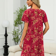 Ekouaer Women Robe Zipper Front Mumu Duster Robes Zip Up Housecoat Soft Sleepwear with Pockets