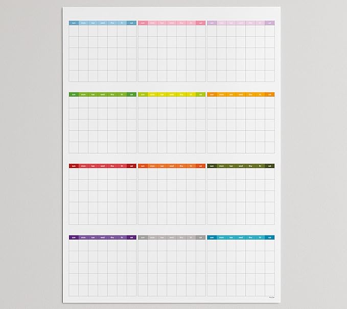 Dry Erase Wall Calendar 2026, 27×39 in — Double-Sided Yearly Planner (Dated & Undated), Reusable Write & Wipe, Large Wall Planner for Home, Office, Classroom — Rolled Poster.