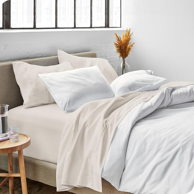 Bare Home Twin Sheet Set - 1800 Ultra-Soft Microfiber Bed Sheets - Double Brushed - Deep Pockets - Easy Fit - Extra Soft - 3 Piece Set - Bedding Sheets & Pillowcases (Twin, Wheat) BareHome