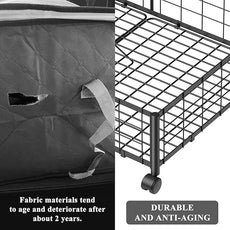 Under Bed Storage with Wheels, 360° Rotating, No-Assembly Underbed Storage Containers, 1 PACK