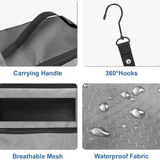 Suitcase Organizer, Travel Luggage Organizer Portable Hanging Travel Shelves Collapsible Hanging Packing Cubes for Carry on Suitcase