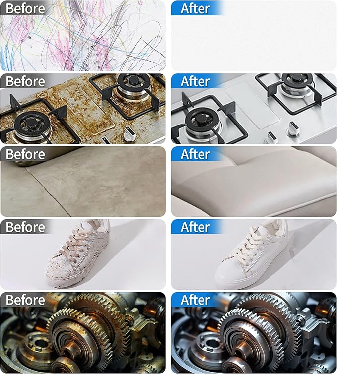 100-Pack Magic Cleaning Sponges Eraser, Multi-Functional Melamine Sponge Foam Cleaning Pads for Household Kitchen Bathroom Furniture Bathtub Sink Cleaning Kitchen Dish Sponge, 3.1"x1.9"x1.2"