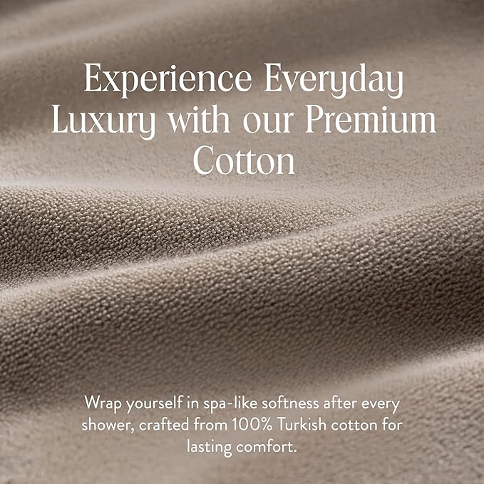 Brooklinen Super-Plush Turkish Cotton Bath Sheets - Set of 2 - Cotton, 820 GSM, Highly Absorbent, Machine Washable, Perfect for Home & Bathroom (40" x 65", Driftwood)