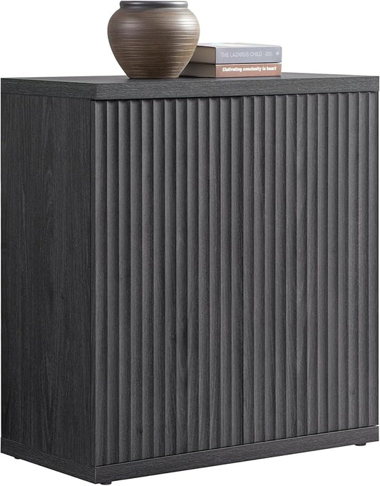 SICOTAS Buffet Cabinet with Storage Accent Sideboard Modern Credenza with Doors & Shelves Fluted Media Console Mid Century Coffee Bar Table for Living Room Kitchen Dining Room Hallway