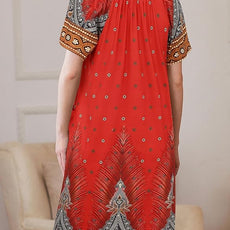 Ekouaer Women Robe Zipper Front Mumu Duster Robes Zip Up Housecoat Soft Sleepwear with Pockets