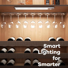 Joyzy Under Cabinet Lighting Motion Sensor Closet Lights Battery Operated Dimmable, 91 LED Rechargeable Under Shelf Sink Light Indoor, Wireless Under Counter Lights for Kitchen Pantry Shelf Hallway