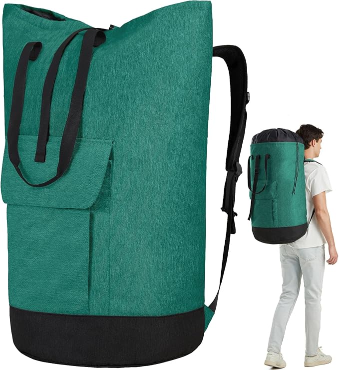 Laundry Bag for College,115L Laundry Backpack Extra Large Heavy Duty, College Dorm Essentials Laundry Bag with Straps, Heavy Duty Dirty Clothes Bag for Camping, Apartment and Laundromat
