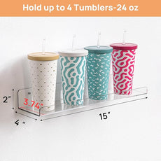 upsimples Acrylic Shelves for Bathroom Storage, 15